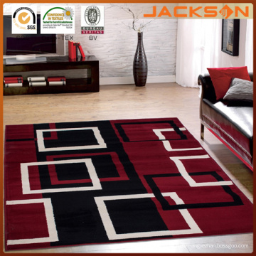 Dark Red Home Stores Modern Boxes Design Area Rug